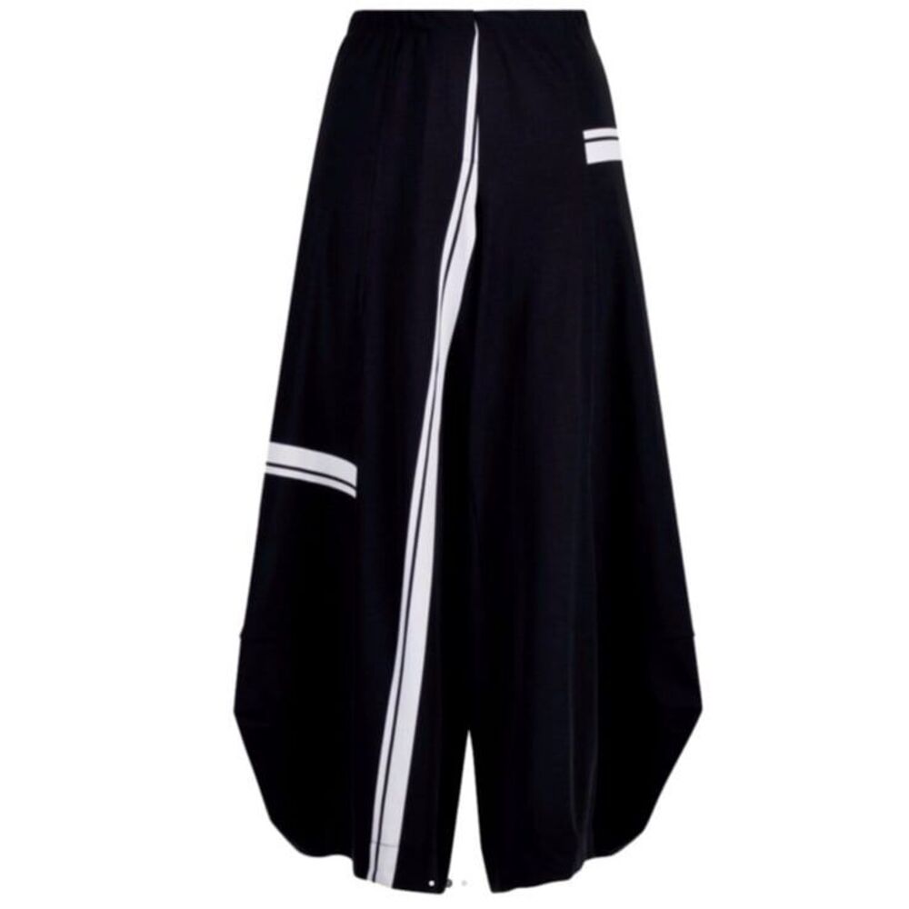 Alembika Tekbika Black & White Striped Punto Pants Vanity Size 6 or 14-16 - Picture 2 of 7